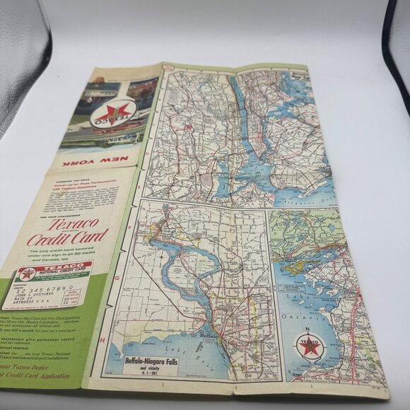 Vintage 1962 Texaco Road Map Of New York With Touring Guide - Picture 6 of 6